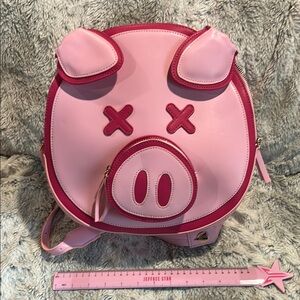 Rare Jeffery Star/ Shawn Dawson Cute Pink Piggy Backpack with Cartoon Design